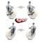 Service Caster 5 Inch Nylon Wheel Swivel 1/2 Inch Threaded Stem Caster Brakes SCC, 2PK SCC-TS20S514-NYS-121315-2-TLB-2 - alternate 3